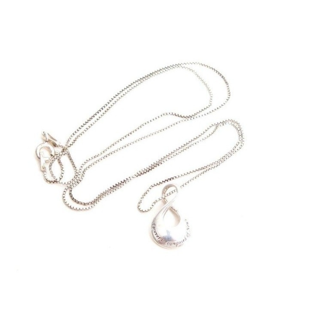 Forever is‎ Comprised of Nows Pendant Sterling Silver Chain Necklace